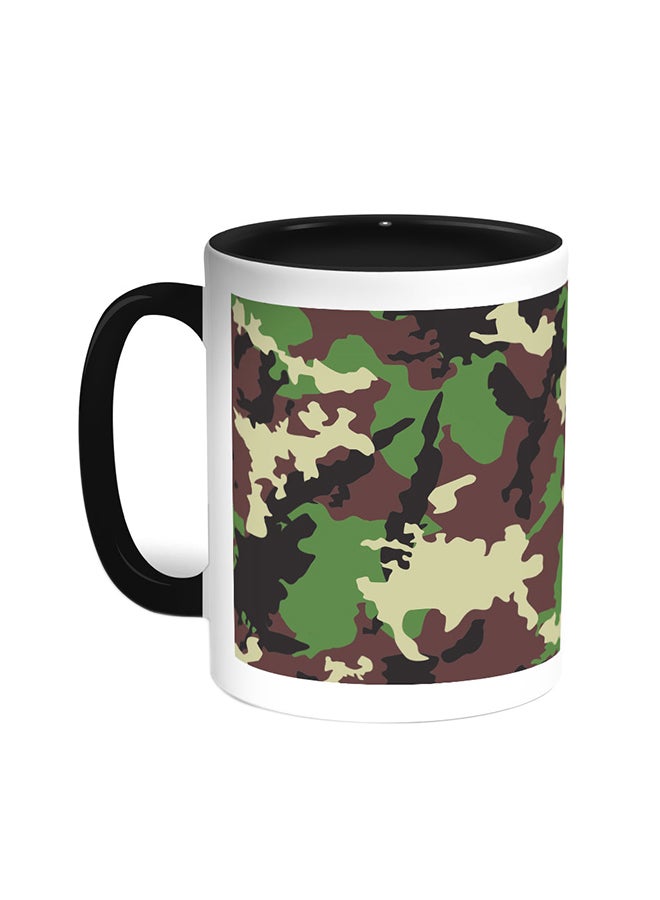 Decalac Army Clothing Printed Coffee Mug Black/White