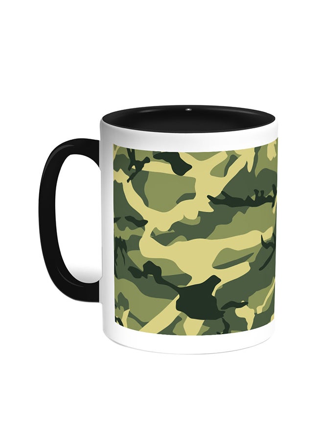 Decalac Army Clothing Printed Coffee Mug Black/White