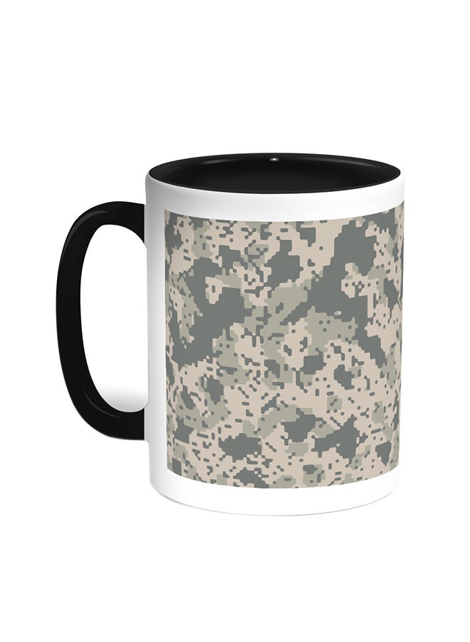 Decalac Army Clothing Printed Coffee Mug Black/White
