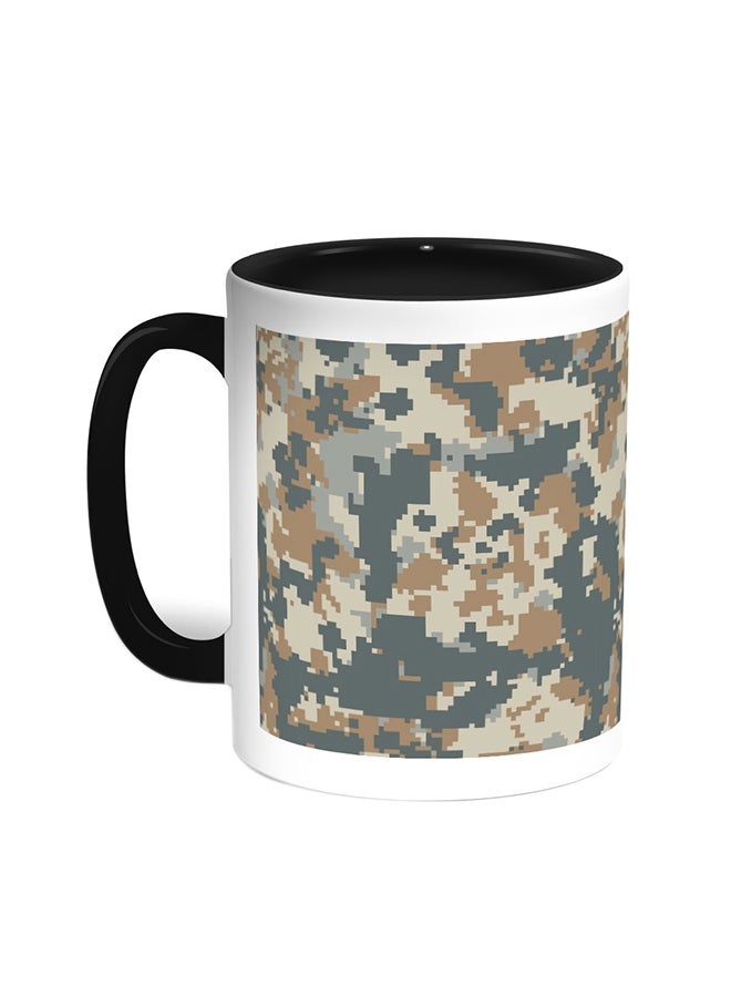 Decalac Army Clothing Printed Coffee Mug Black/White
