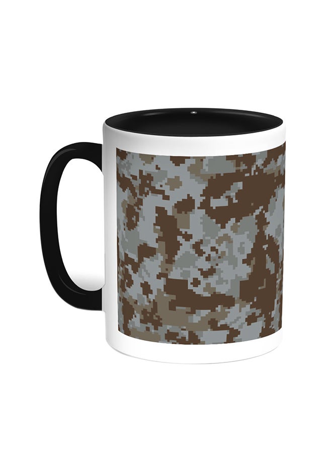 Decalac Army Clothing Printed Coffee Mug Black/White
