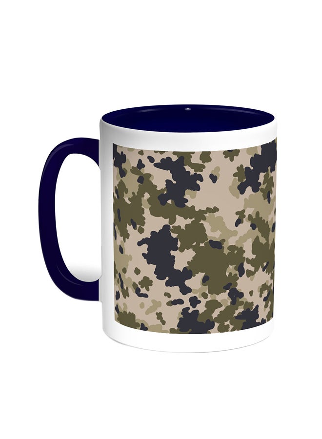 Decalac Army Clothing Printed Coffee Mug Blue/White