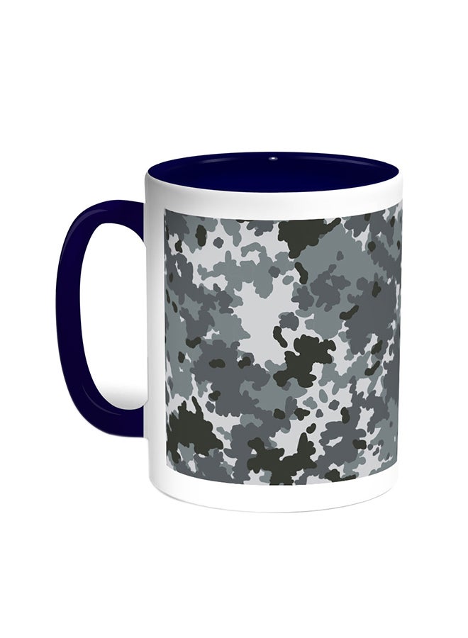 Army Clothing Printed Coffee Mug Blue/White