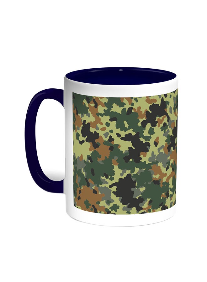 Army Clothing Printed Coffee Mug Blue/White