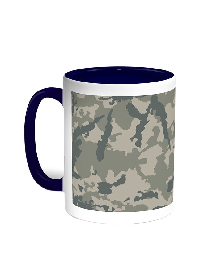 قدح قهوة - ملابس الجيش أزرق/ أبيض