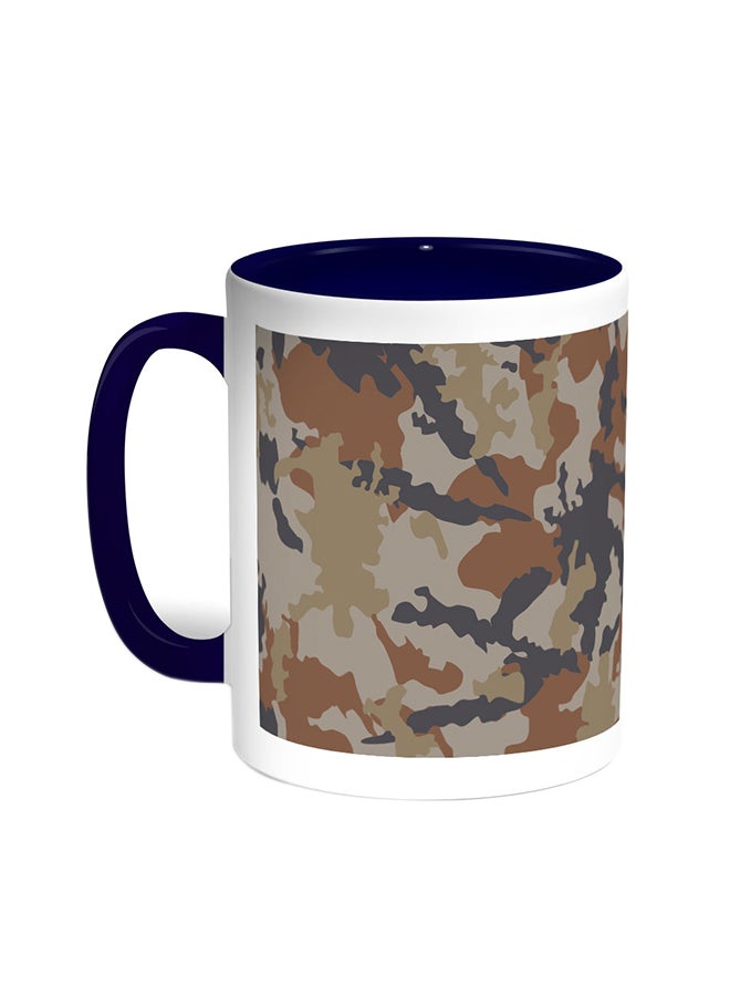 Decalac Army Clothing Printed Coffee Mug Blue/White
