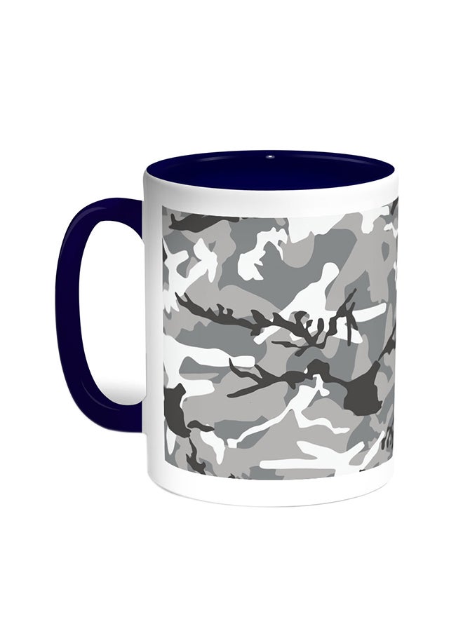 Decalac Army Clothing Printed Coffee Mug Blue/White