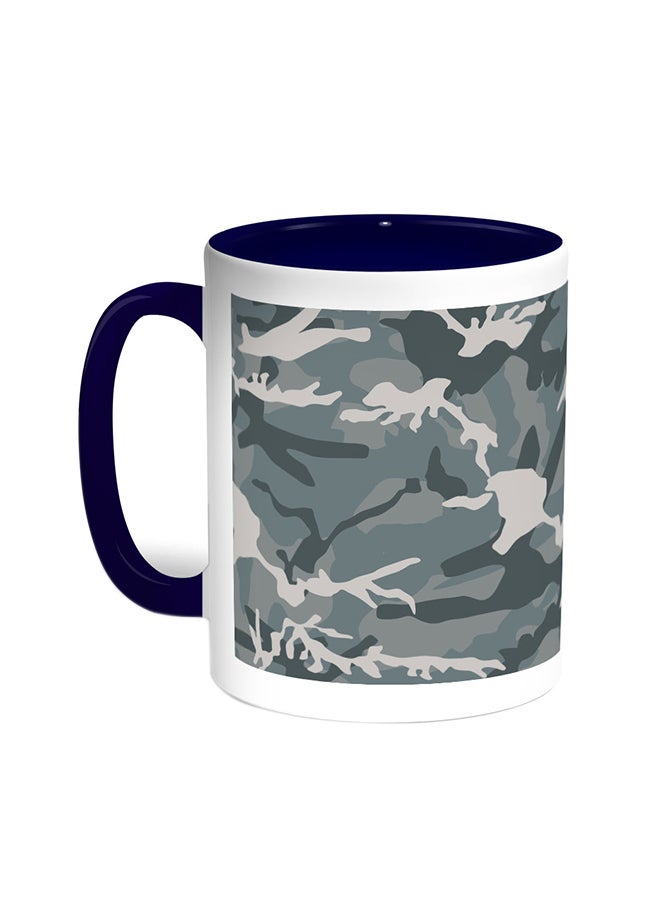 Army Clothing Printed Coffee Mug Blue/White