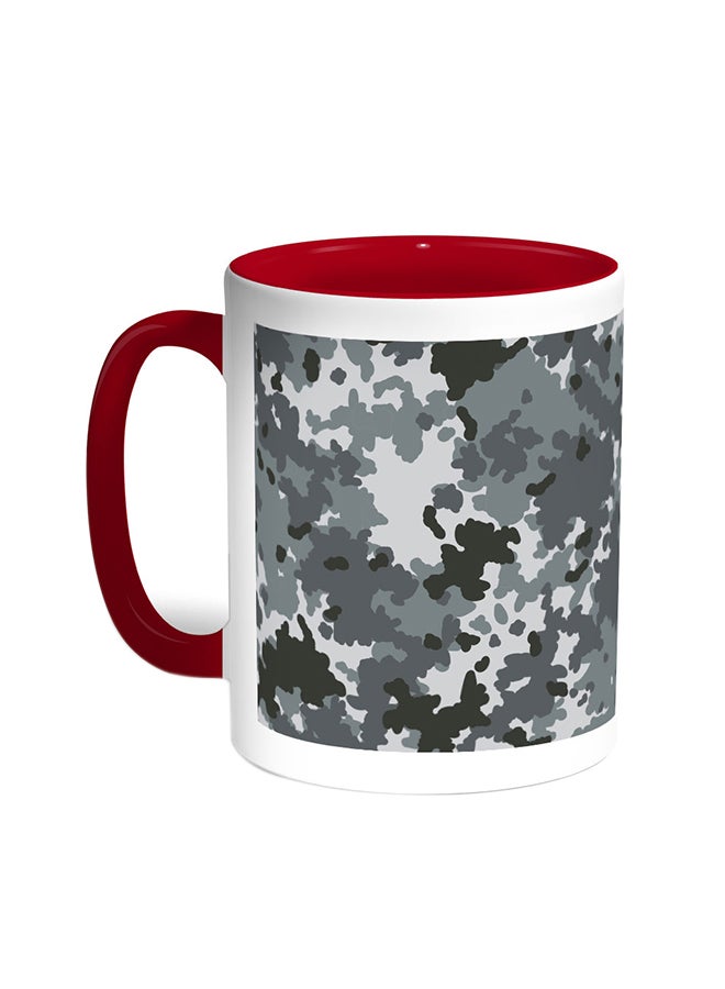 ديكالاك قدح قهوة - ملابس الجيش أحمر/أبيض