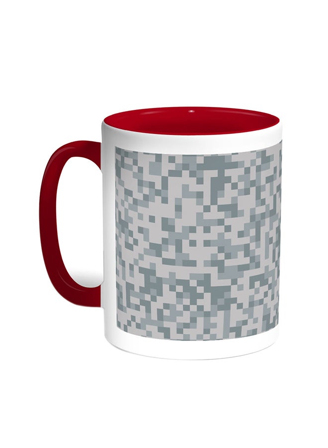 ديكالاك قدح قهوة - ملابس الجيش أحمر/أبيض