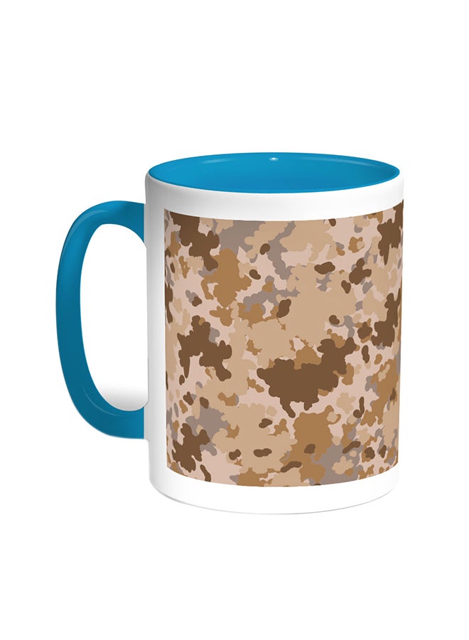 ديكالاك قدح قهوة - ملابس الجيش تركواز/أبيض