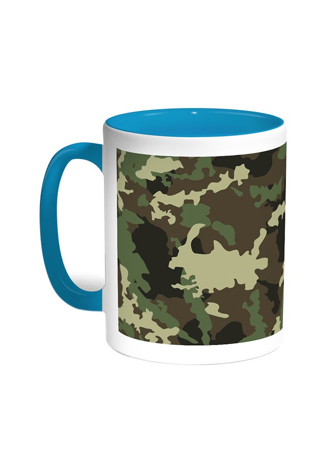 ديكالاك قدح قهوة - ملابس الجيش تركواز/أبيض