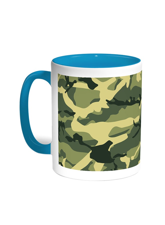 ديكالاك قدح قهوة - ملابس الجيش تركواز/أبيض