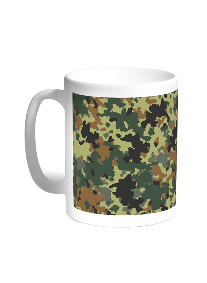 Decalac Army Clothing Printed Coffee Mug White