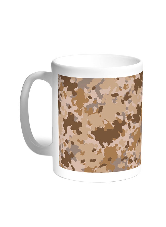 Decalac Army Clothing Printed Coffee Mug White