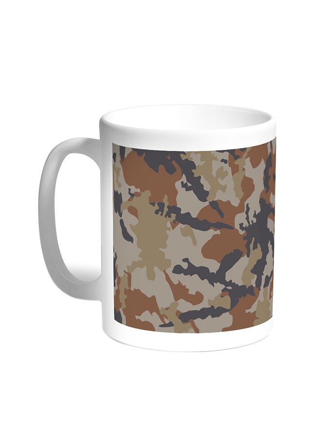 Decalac Army Clothing Printed Coffee Mug White