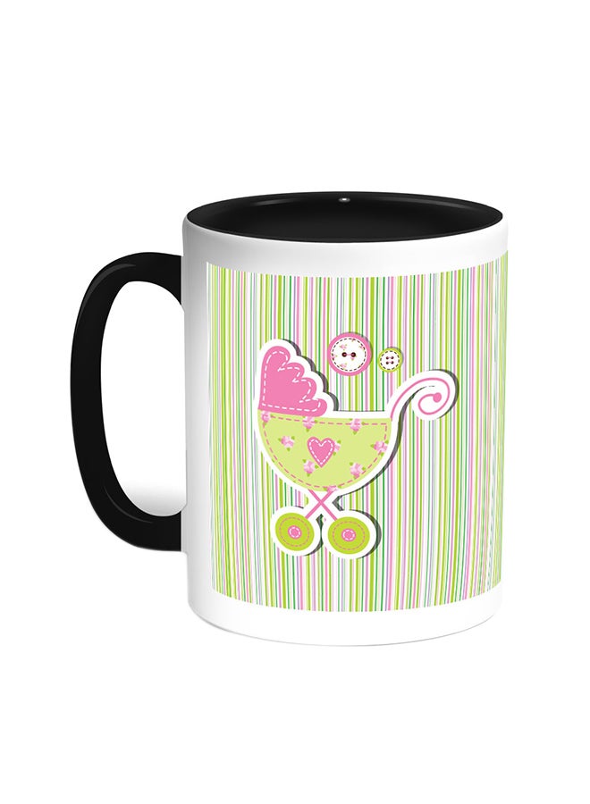 قدح قهوة - سيارة الطفل أسود/ أبيض