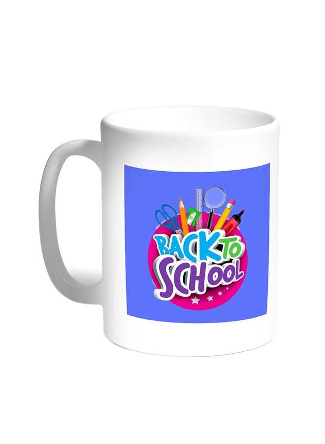 Decalac Back To School Printed Coffee Mug White