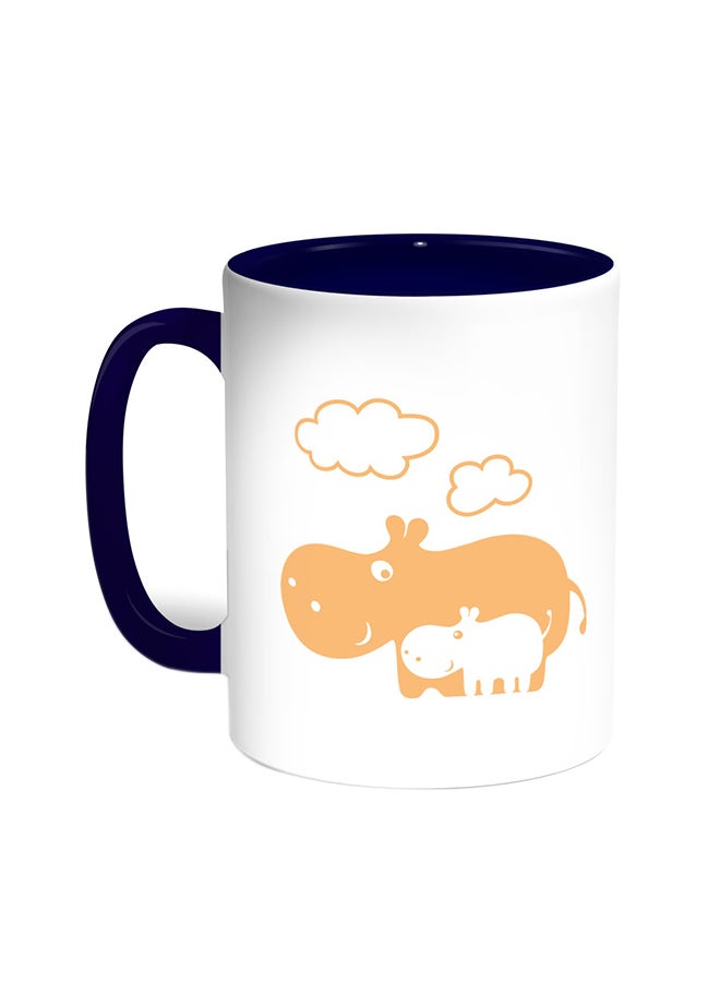 Decalac Be A Friend Of Your Child Printed Coffee Mug Blue/White