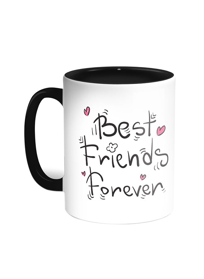 Decalac - Best Friends Forever Printed Coffee Mug Black/White - Image 1