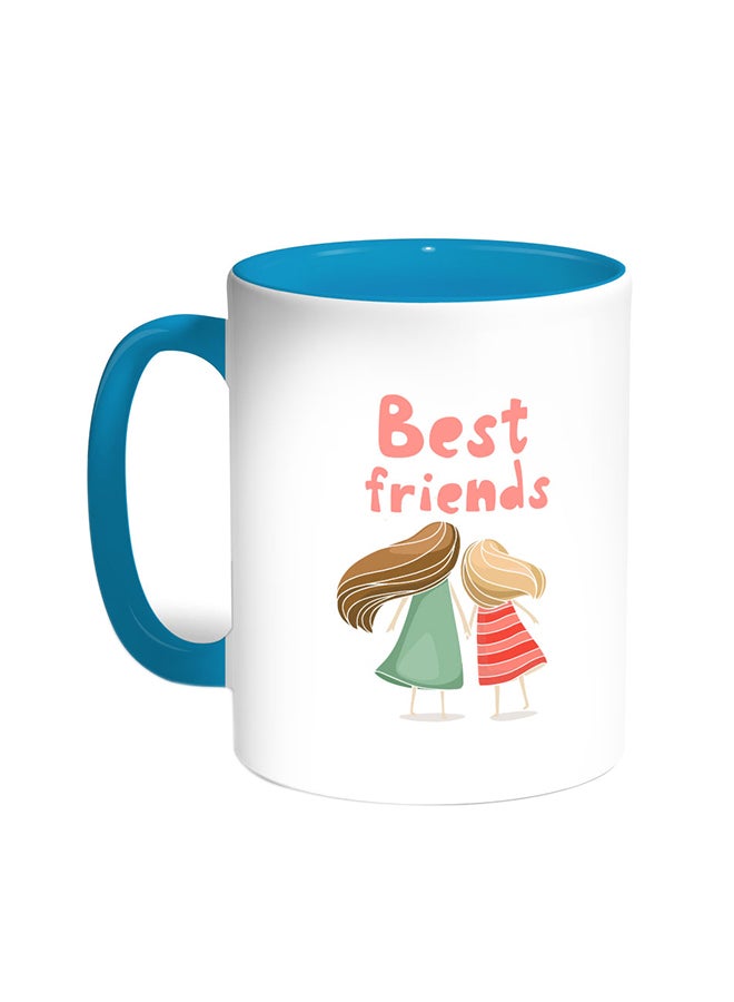 ديكالاك قدح قهوة - بيست فريندز تركواز/أبيض