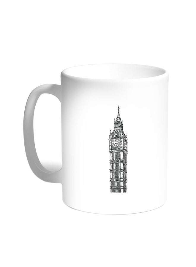 Decalac Big Ben Printed Coffee Mug White 