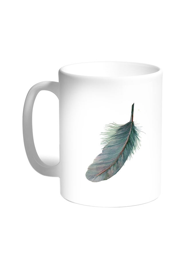 ديكالاك قدح قهوة - ريشة طائر أبيض