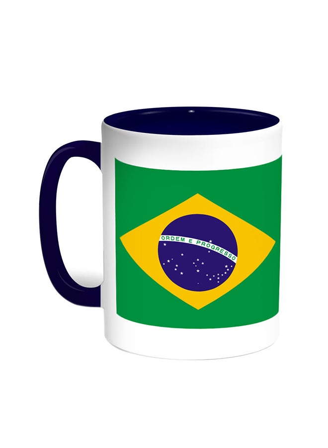 ديكالاك قدح قهوة - البرازيل أزرق/ أبيض