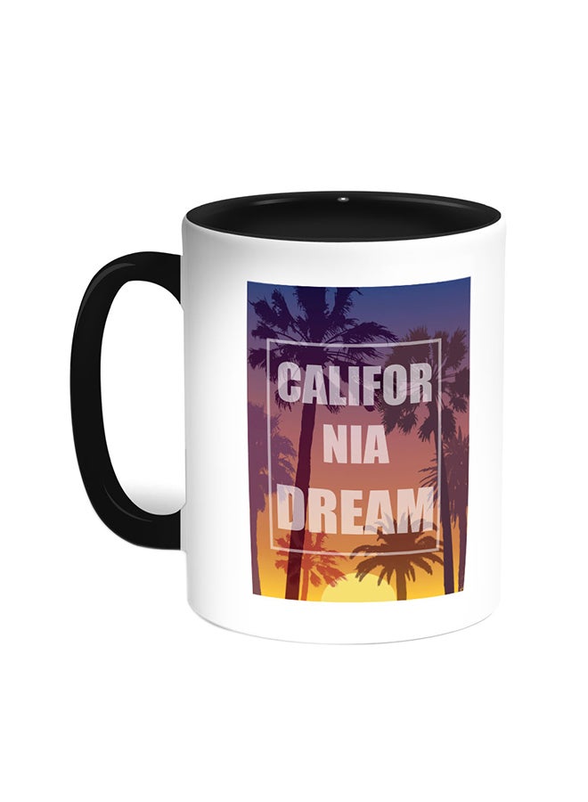 قدح قهوة - كاليفورنيا دريم أسود/ أبيض