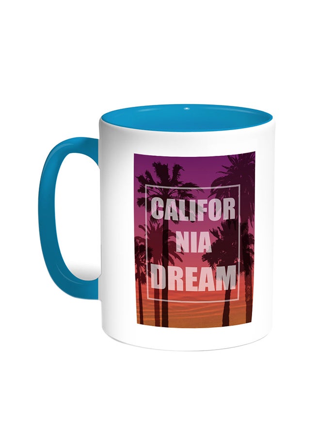ديكالاك قدح قهوة - كاليفورنيا دريم تركواز/أبيض