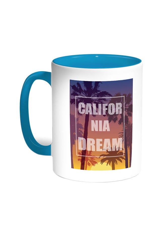 قدح قهوة - كاليفورنيا دريم تركواز/أبيض