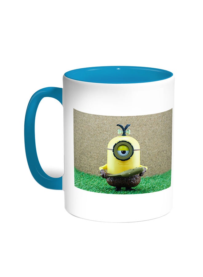 ديكالاك قدح قهوة - شخصية كرتونية تركواز/أبيض