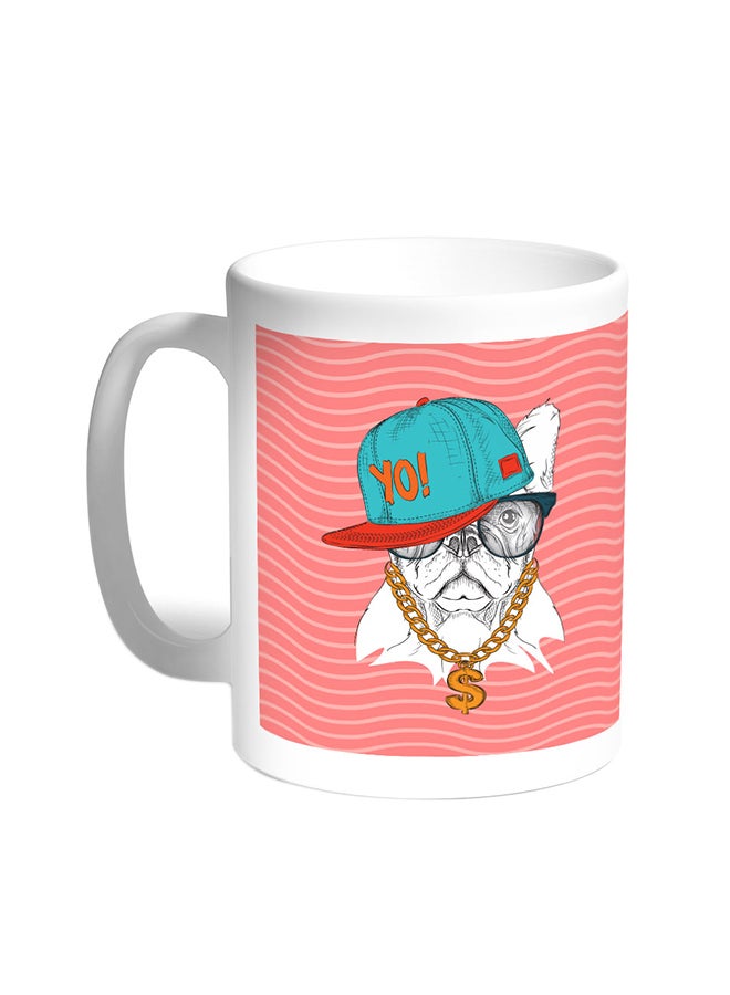 Decalac Cartoon Drawing - Dog Printed Coffee Mug White