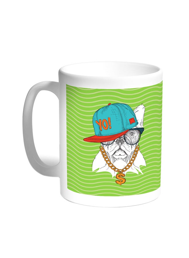 Decalac Cartoon Drawing - Dog Printed Coffee Mug White