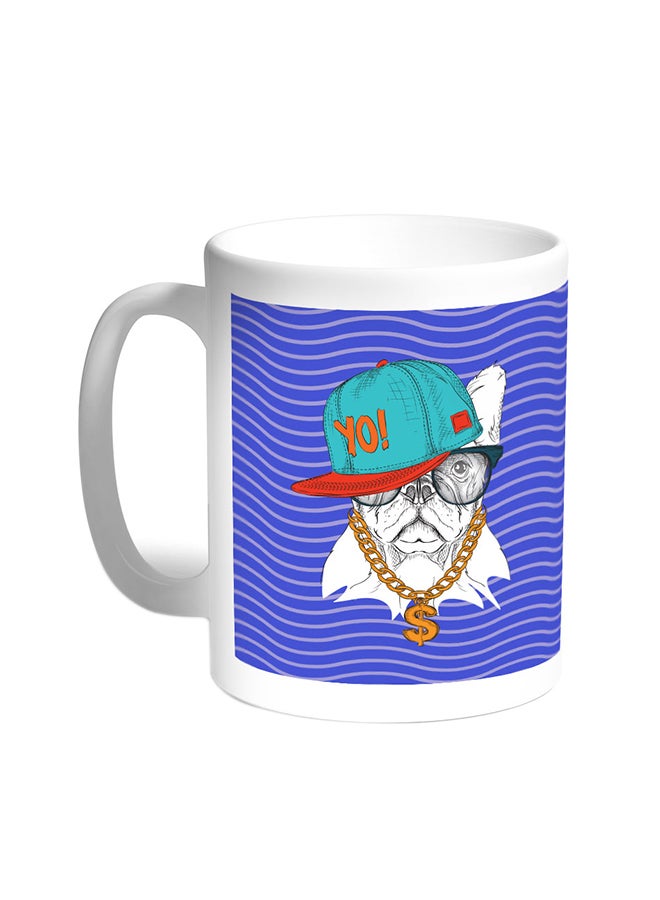 Decalac Cartoon Drawing - Dog Printed Coffee Mug White
