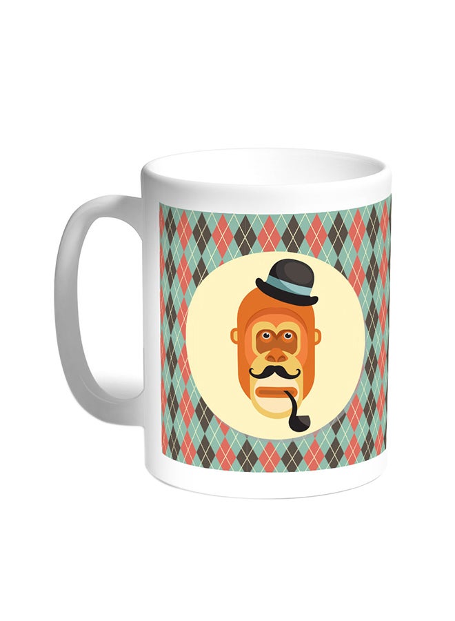 ديكالاك قدح قهوة - رسوم كرتونية لقرد أبيض