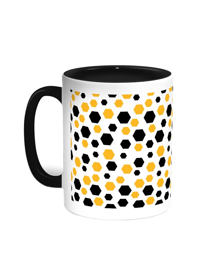 Decalac Cells Printed Coffee Mug Black/White