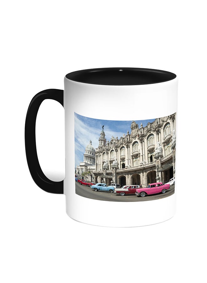 قدح قهوة - رسمة كلاسيكية أسود/ أبيض