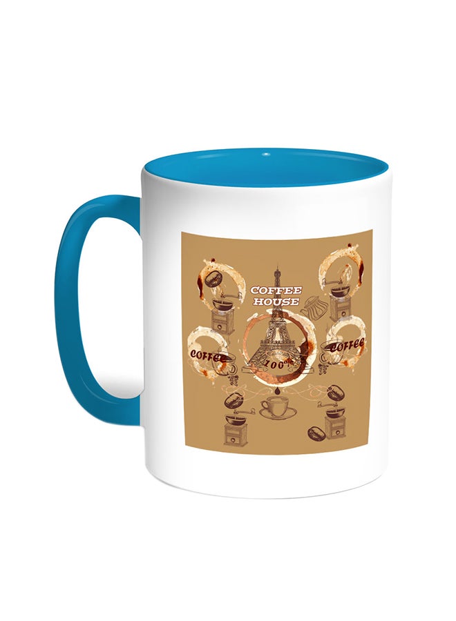 ديكالاك قدح قهوة - مقهى تركواز/أبيض