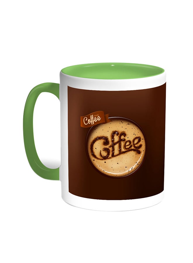 ديكالاك قدح قهوة - كوفي أخضر/أبيض