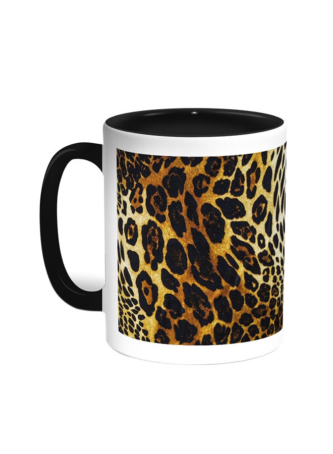 ديكالاك قدح قهوة - كولور أوف جاكوار أسود/ أبيض