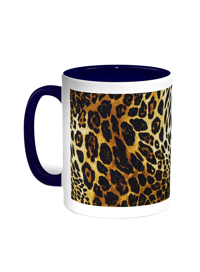 Decalac Colour Of Jaguar Printed Coffee Mug Blue/White