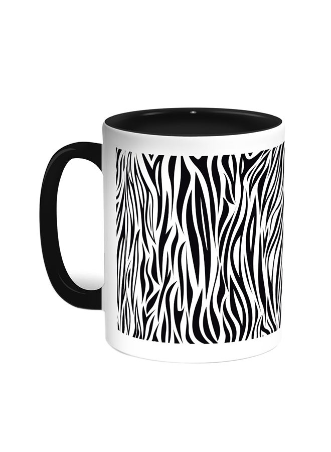 Decalac Creative Drawings Printed Coffee Mug Black/White