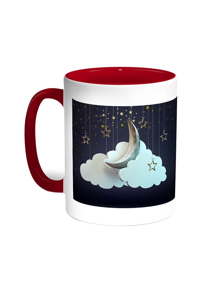 ديكالاك قدح قهوة - هلال رمضان أحمر/أبيض