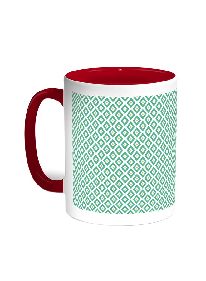 Decoration Printed Coffee Mug Red/White