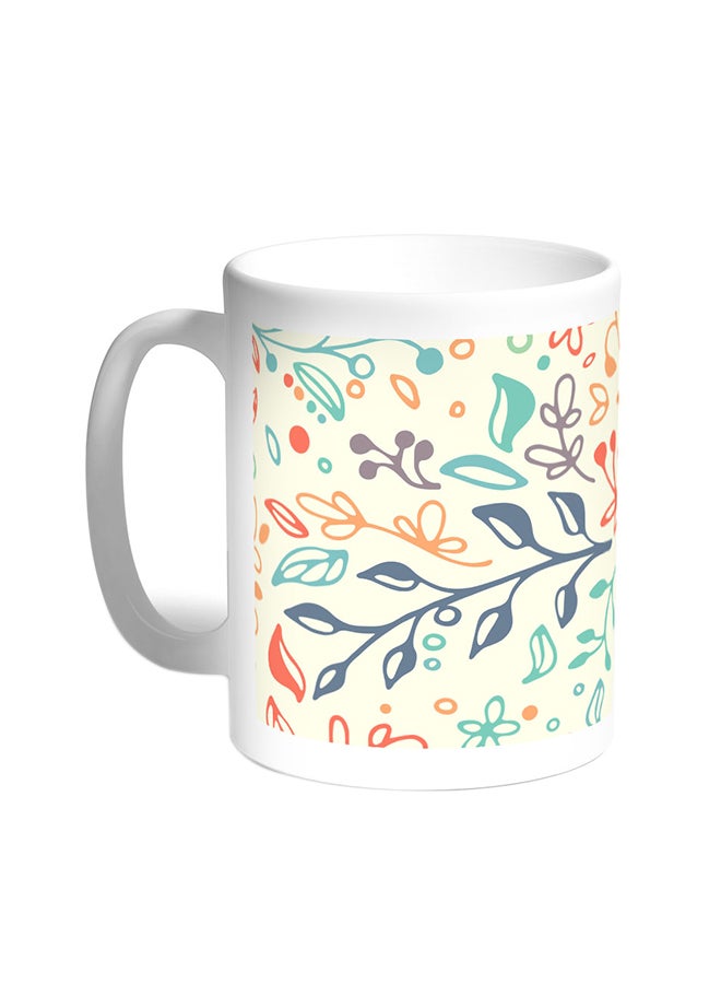 Decorative - Tree Paper Printed Coffee Mug White
