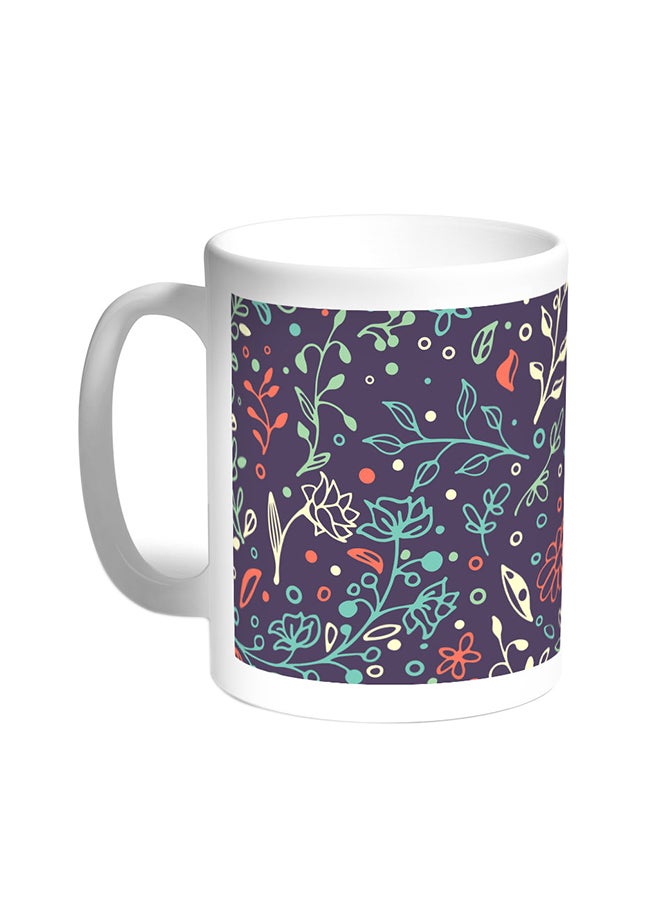Decorative - Tree Paper Printed Coffee Mug White