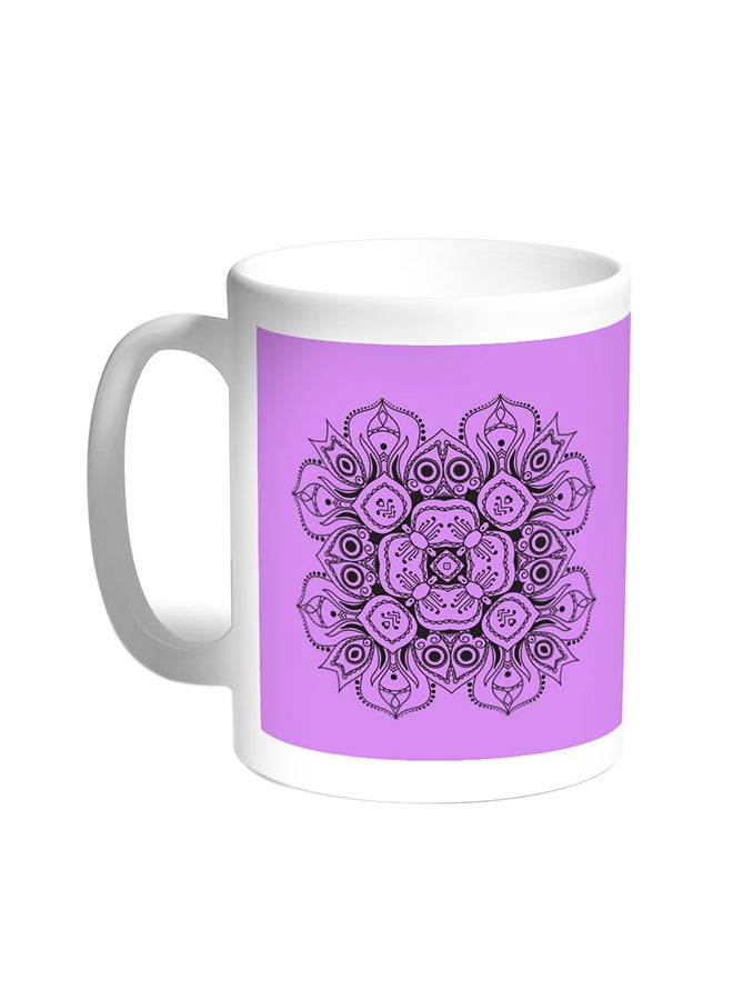 Decorative Drawings - Rose Printed Coffee Mug White