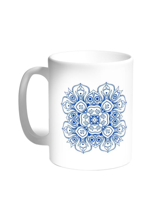 Decorative Drawings - Rose Printed Coffee Mug White