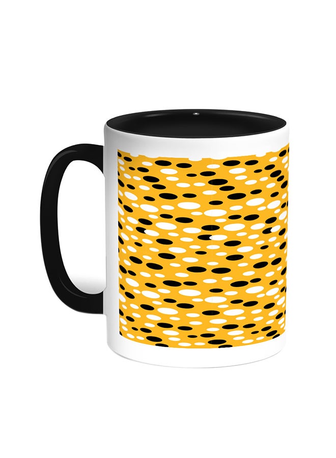 Decorative Forms Printed Coffee Mug Black/White